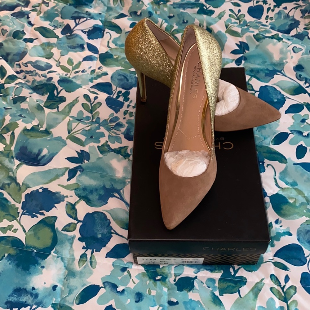 Size 8 Charles David Suede Pumps